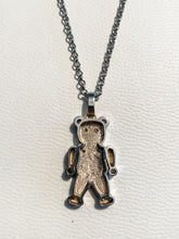 Load image into Gallery viewer, Charme Teddy Bear Pendant 14k White Gold with necklace jewelry for ladies