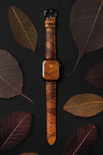 Load image into Gallery viewer, Hirsch Leaf brown strap for watch 22 mm 0921046010-2-22