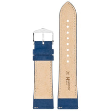 Load image into Gallery viewer, Hirsch Osiris Nubuk blue calf leather watch strap, 20 mm, 03433080-2-20