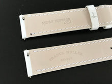 Load image into Gallery viewer, New Franck Muller white leather strap 17mm