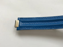 Load image into Gallery viewer, Cartier blue leather strap with clasp 18mm