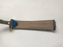 Load image into Gallery viewer, Cartier blue leather strap with clasp 18mm