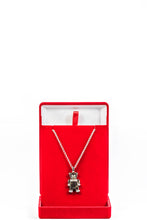 Load image into Gallery viewer, Charme Teddy Bear Pendant 14k White Gold with necklace jewelry for ladies
