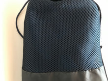 Load image into Gallery viewer, New Panerai large blue beach towel in travel storage bag
