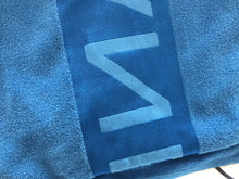 Load image into Gallery viewer, New Panerai large blue beach towel in travel storage bag