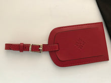 Load image into Gallery viewer, Rare Patek Philippe red leather tag holder for bag