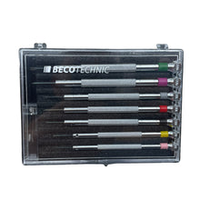 Load image into Gallery viewer, Beco Technic set of 7 screwdrivers 0.60 to 2.00 mm in plastic box with spare blades