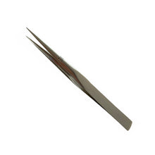 Load image into Gallery viewer, Bergeon 1055-BB nickelled steel grooved points tweezers 120mm