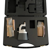 Load image into Gallery viewer, Bergeon 15285-D staking tool with 100 punches and 20 stakes