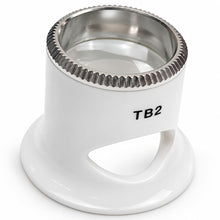 Load image into Gallery viewer, Bergeon 2611-TB-2 loupe, white, biconvex, ventilation port, magnification 5