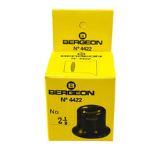 Load image into Gallery viewer, Bergeon 4422-2.5 watchmaker's loupe, plastic housing, inner screw ring, 4 magnification
