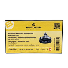 Load image into Gallery viewer, Bergeon 5700-52-6 set of 6 upper suction heads, in soft adipren for Bergeon 5700-Z press