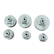 Load image into Gallery viewer, Bergeon 5700-52-6 set of 6 upper suction heads, in soft adipren for Bergeon 5700-Z press