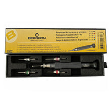 Load image into Gallery viewer, Bergeon 7902 precision screwdrivers with 5 quick adapters