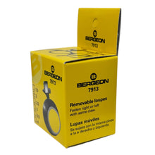 Load image into Gallery viewer, Bergeon 7913-2 Eyeglass Watchmaker Loupe, 5x Magnification, Clip-On Biconvex Lens, 25 mm, Swiss Made