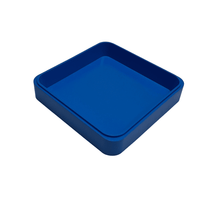 Load image into Gallery viewer, Bergeon 2379 Blue Plastic Square Supplies Tray, 70 x 70 x 13 mm