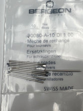Load image into Gallery viewer, Bergeon 30080-A-10 DI 1.00 mm Steel Screwdriver Blades - Pack of 10