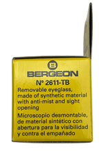 Load image into Gallery viewer, Bergeon 2611-TB-2 loupe, white, biconvex, ventilation port, magnification 5