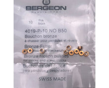 Load image into Gallery viewer, Bergeon 4019-P-10 B50 Brass Clock Bushings - Pack of 10