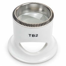 Load image into Gallery viewer, Bergeon 2611-TB-2 loupe, white, biconvex, ventilation port, magnification 5