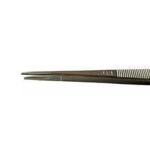 Load image into Gallery viewer, Boley diamond stainless steel tweezers with core, groove and locking system for gemstones