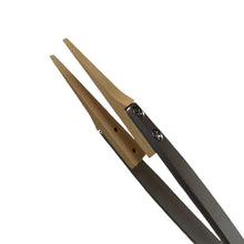 Load image into Gallery viewer, Boley grain tongs with wooden tips tweezer Form F for sensitive components 130 mm