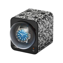 Load image into Gallery viewer, Boxy Fancy Brick camouflage watch winder box for one watch with adapter