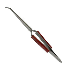 Load image into Gallery viewer, Buzzufy S10 soldering tweezer for jewelers with fibre grip curved length 165 mm
