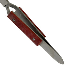 Load image into Gallery viewer, Buzzufy S10 soldering tweezer for jewelers with fibre grip curved length 165 mm