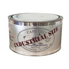 Load image into Gallery viewer, Cape Cod Metal Polishing Kit Industrial Size Tin. Pre-Moistened Polishing Cloths for Brass, Copper, Silver, Gold, Chrome, Stainless Steel, Bronze, Aluminum, Nickel