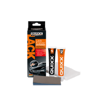 Load image into Gallery viewer, QUIXX Paint Scratch Remover Kit (Ref. 00070) – 2-Step Repair System with Repair No.1 + Finish No.2, Polishing Cloths & 3000-Grit Sandpaper, Made in Germany