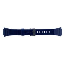 Load image into Gallery viewer, Casio 10435865 blue rubber watch strap W-215H-2AV 18mm