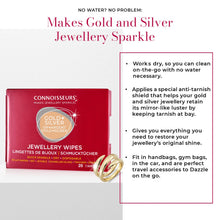 Load image into Gallery viewer, Connoisseurs Jewellery Wipes - Pre-Cut Cleaning Wipes for Jewelry