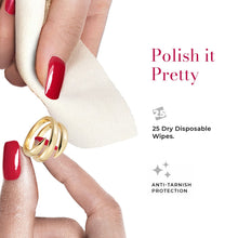Load image into Gallery viewer, Connoisseurs Jewellery Wipes - Pre-Cut Cleaning Wipes for Jewelry