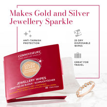 Load image into Gallery viewer, Connoisseurs Jewellery Wipes - Pre-Cut Cleaning Wipes for Jewelry