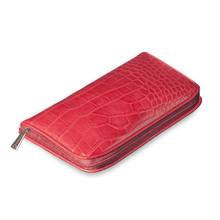 Load image into Gallery viewer, Connoisseurs leather red jewellery clutch CONN1054