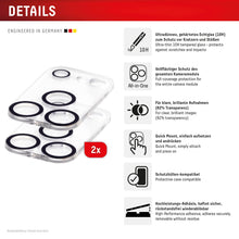 Load image into Gallery viewer, DISPLEX Full Cover Camera Lens Glass for iPhone 18 Pro, 10H, 2-Pack