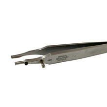 Load image into Gallery viewer, Dumont tweezer Type 9/2, for Breguet hairspring spiral, wide execution, stainless steel-carbon, 110 mm