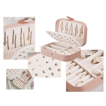 Load image into Gallery viewer, Elegant and Spacious Jewellery Box Organiser – Casket for All Your Jewellery Needs Pink