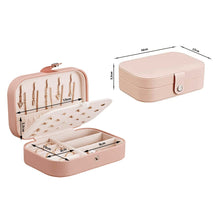 Load image into Gallery viewer, Elegant and Spacious Jewellery Box Organiser – Casket for All Your Jewellery Needs Pink