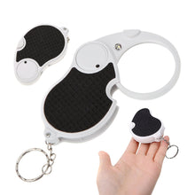 Load image into Gallery viewer, Folding magnifying glass pocket magnifying glass led x4