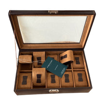 Load image into Gallery viewer, Friedrich 23 brown leather watch box for 10 watches