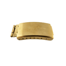 Load image into Gallery viewer, Gold plated stainless steel folding clasp for metal bracelets 18 mm