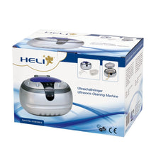 Load image into Gallery viewer, Heli ultrasonic cleaner for jewelry cleaning in retail and home environments 600 ml