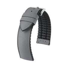 Load image into Gallery viewer, Hirsch Arne grey/silver watch strap 18 mm 0925094030-2-18