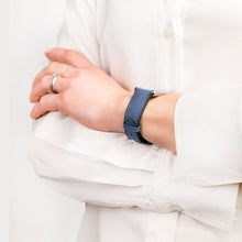Load image into Gallery viewer, Hirsch Arne L blue watch strap, 18 mm, 0925090180-2-18