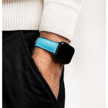 Load image into Gallery viewer, Hirsch Arne L Turquoise watch strap, 20 mm, 0925090083-2-20