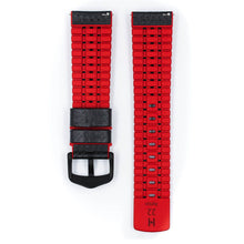 Load image into Gallery viewer, Hirsch Ayrton L black and red calf leather watch strap 20 mm 0912092050-5-20