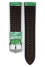 Load image into Gallery viewer, Hirsch Leaf green watch strap 18 mm 0921046140-2-18