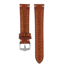 Load image into Gallery viewer, Hirsch Liberty Artisan L brown calf leather watch strap 22 mm 10900270-2-22